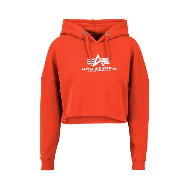 Alpha Industries Damen Basic Hoodie COS atomic red