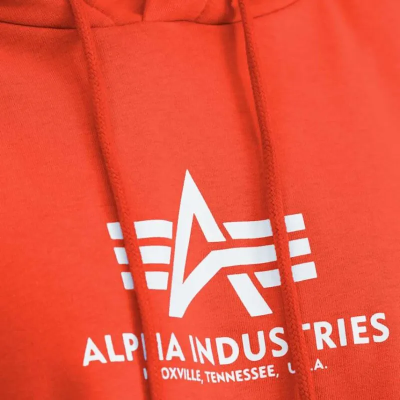 Alpha Industries Damen Basic Hoodie COS atomic red