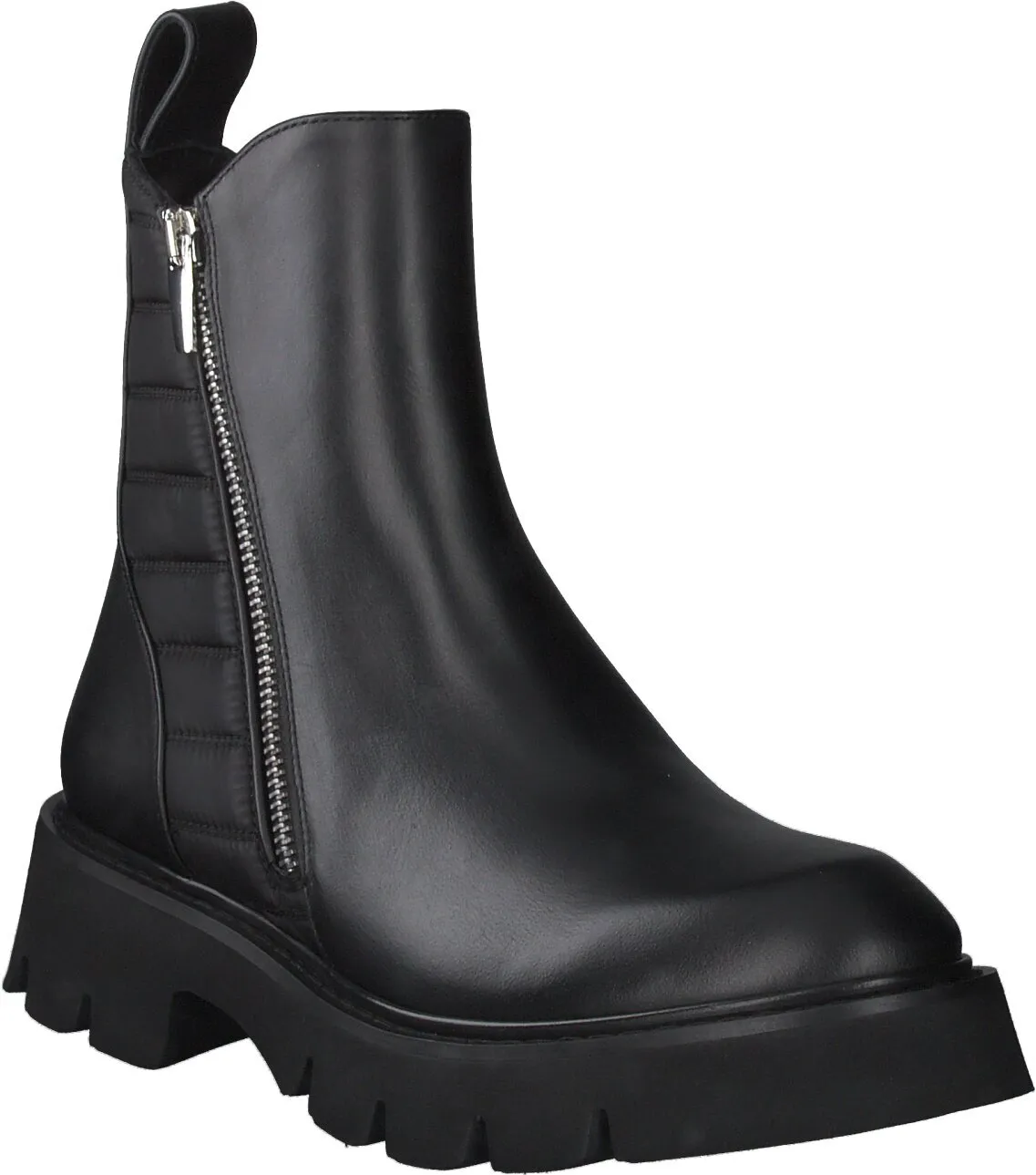 Damen-Boots aus Leder 102001970244 (Schwarz)
