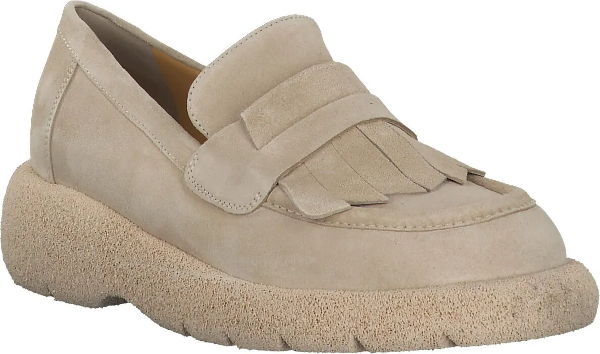 Damen-Slipper aus Leder 100302979648 (Beige)