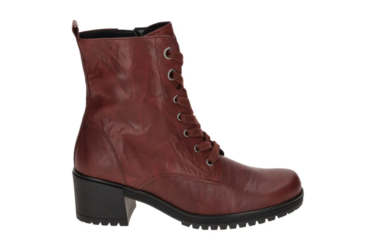 Gabor Fashion Stiefelette rotLace Up Boots 54.684.55
