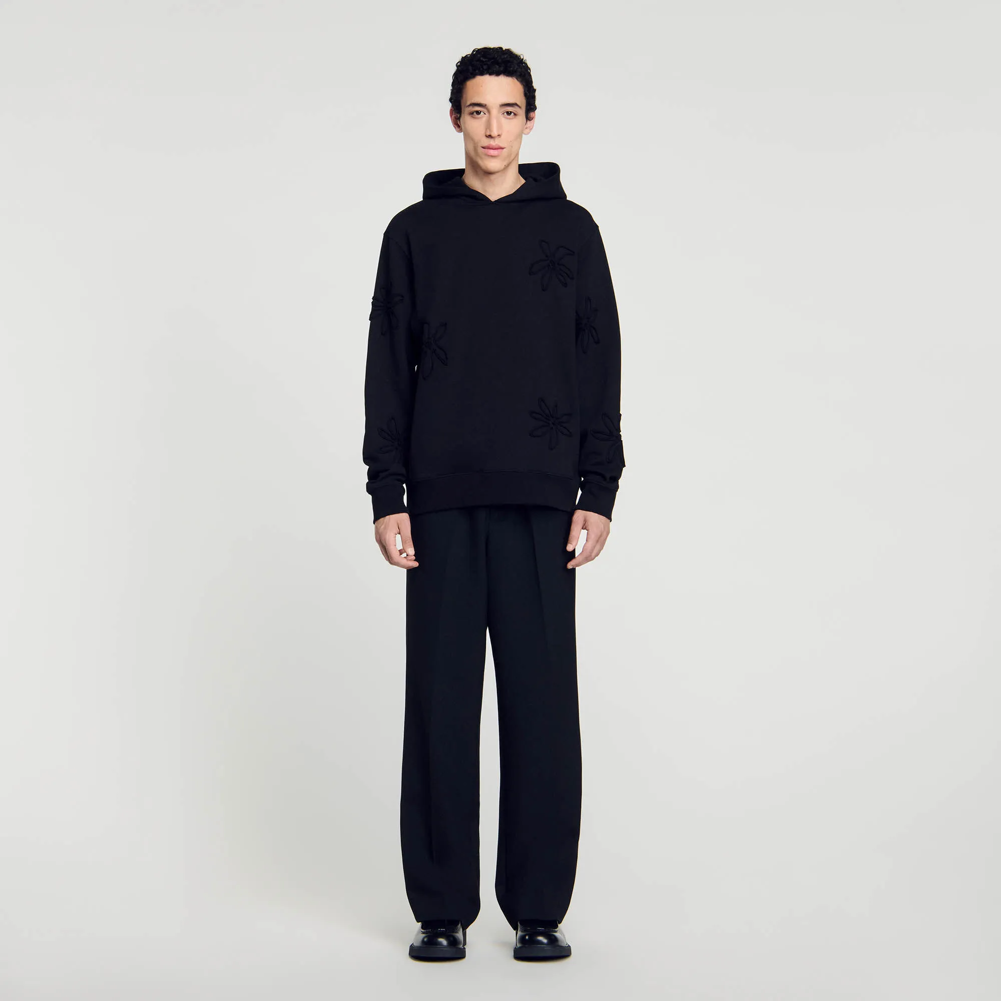 Hoodie mit Blumenmuster