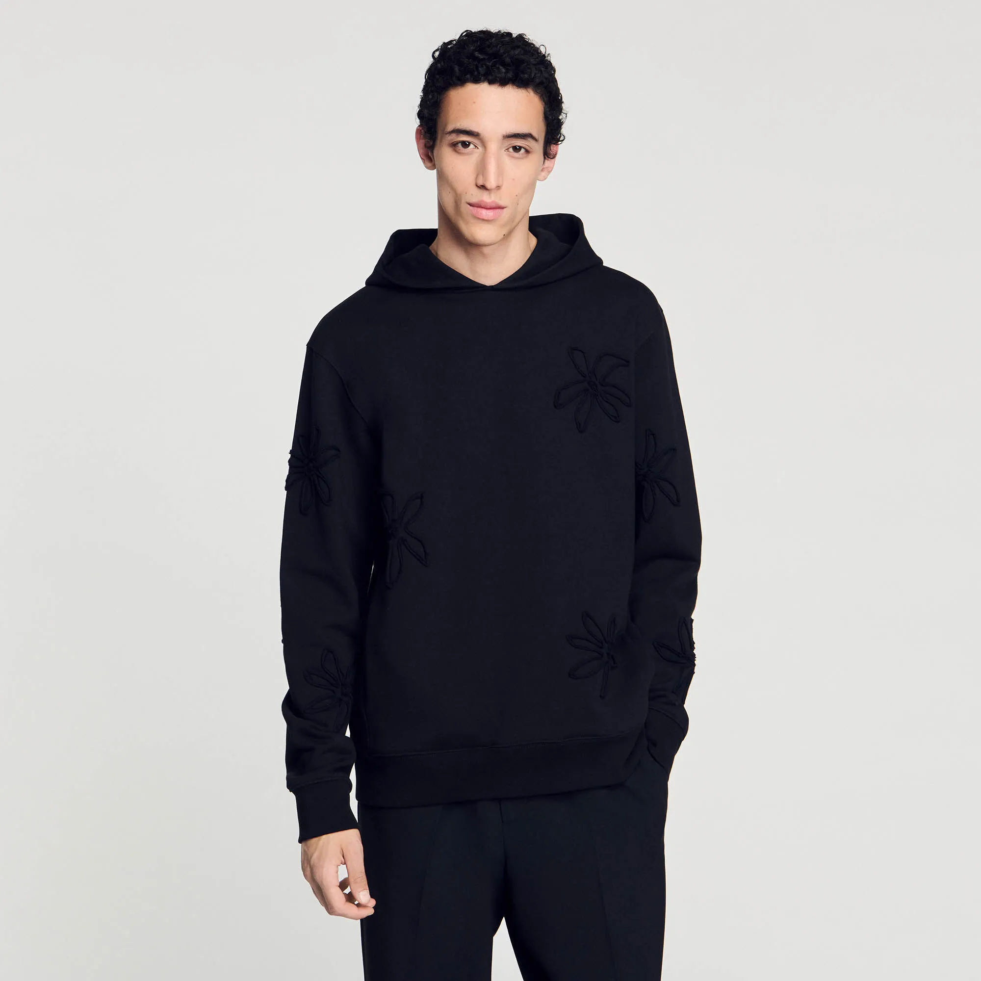 Hoodie mit Blumenmuster