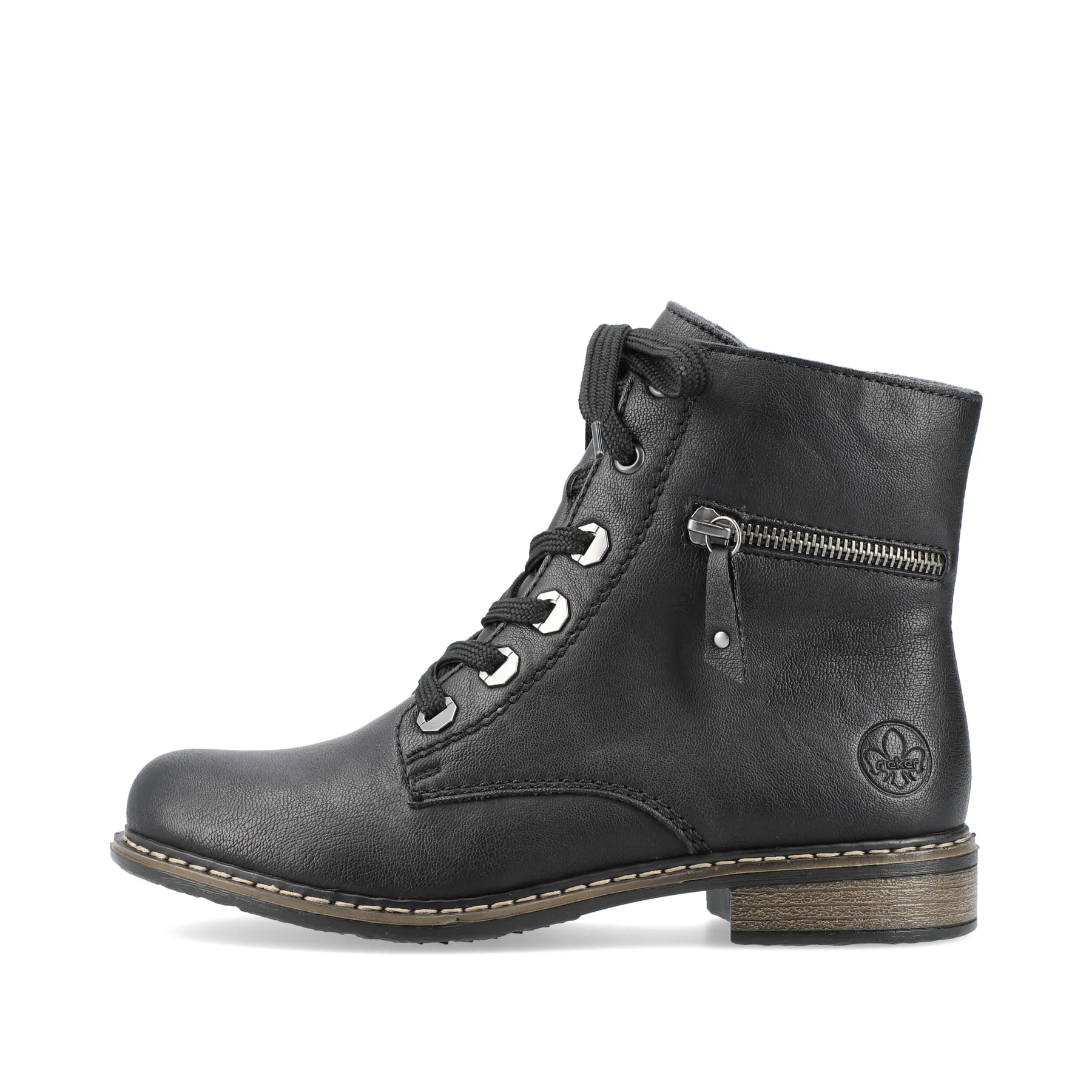 Rieker Damen Biker Boots tiefschwarz | 71208-00