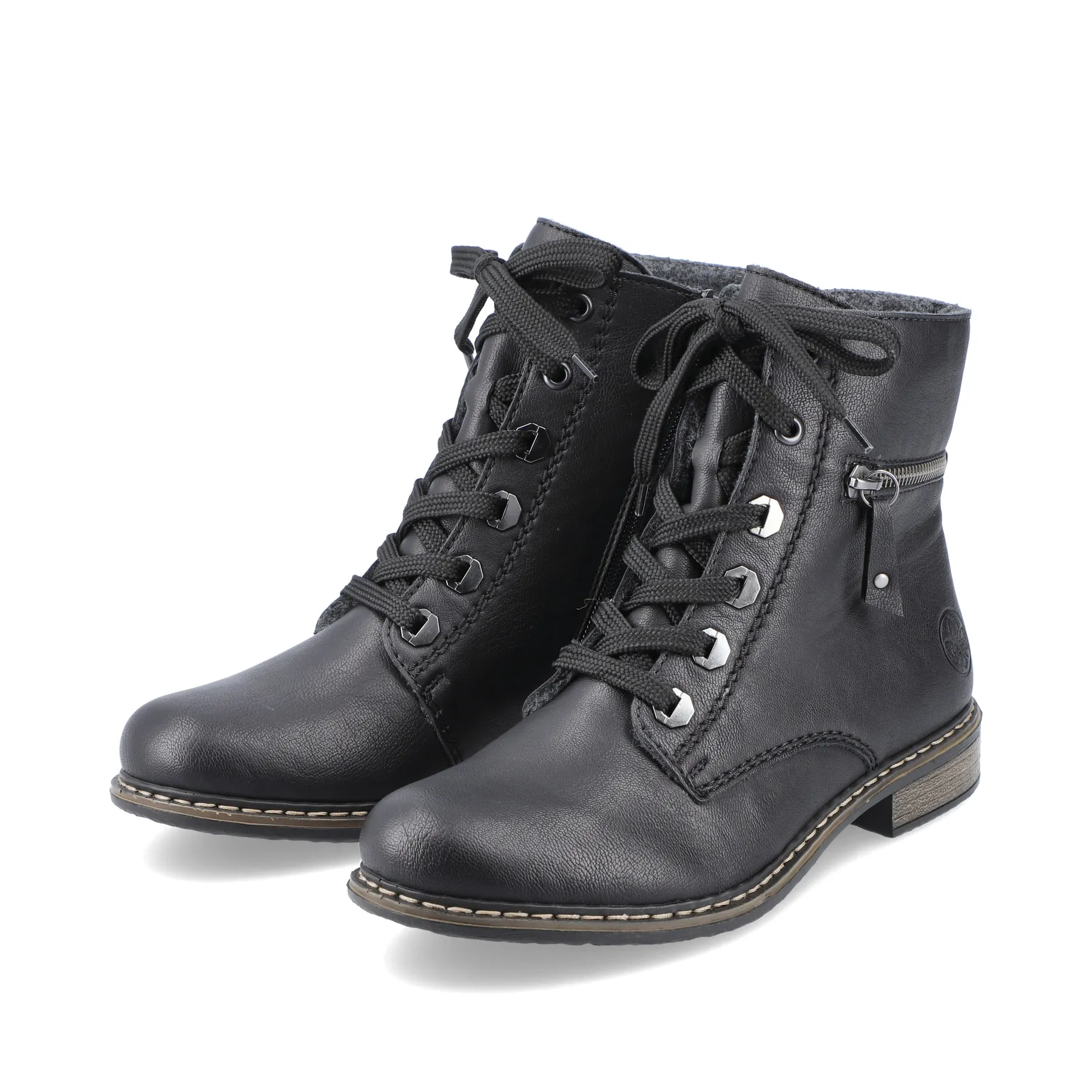 Rieker Damen Biker Boots tiefschwarz | 71208-00