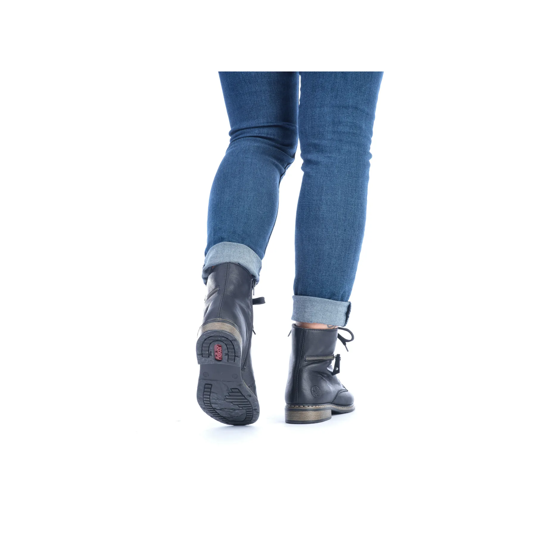 Rieker Damen Biker Boots tiefschwarz | 71208-00