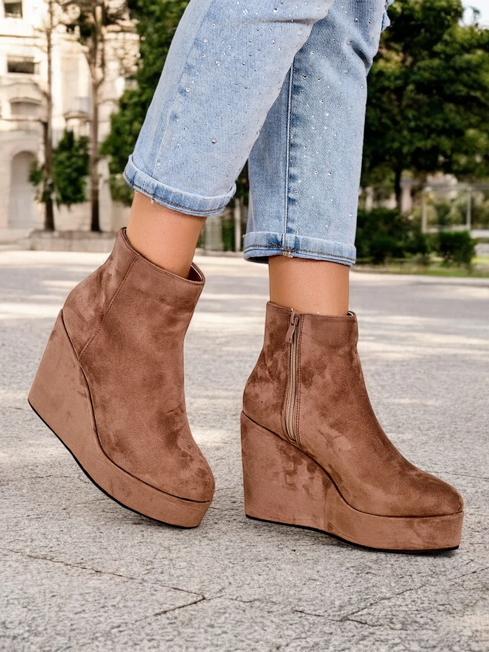 Royalfashion Damen Wedge Boots Sieffa